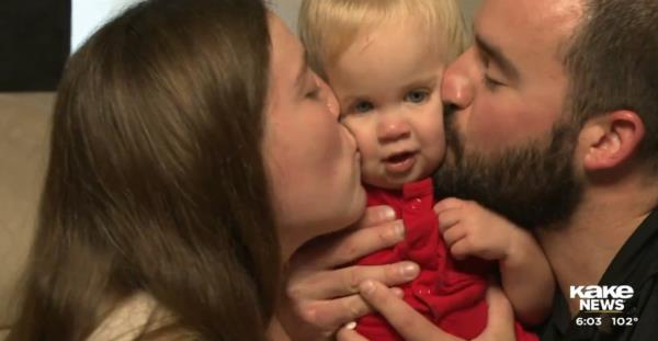 Elizabeth and Blake with Bentley