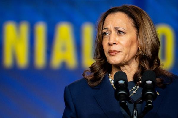 Kamala Harris delivers remarks during the Sigma Gamma Rho's 60th Internatio<em></em>nal Biennial Boule at the George R. Brown Co<em></em>nvention Center on July 31, 2024 in Houston, Texas.